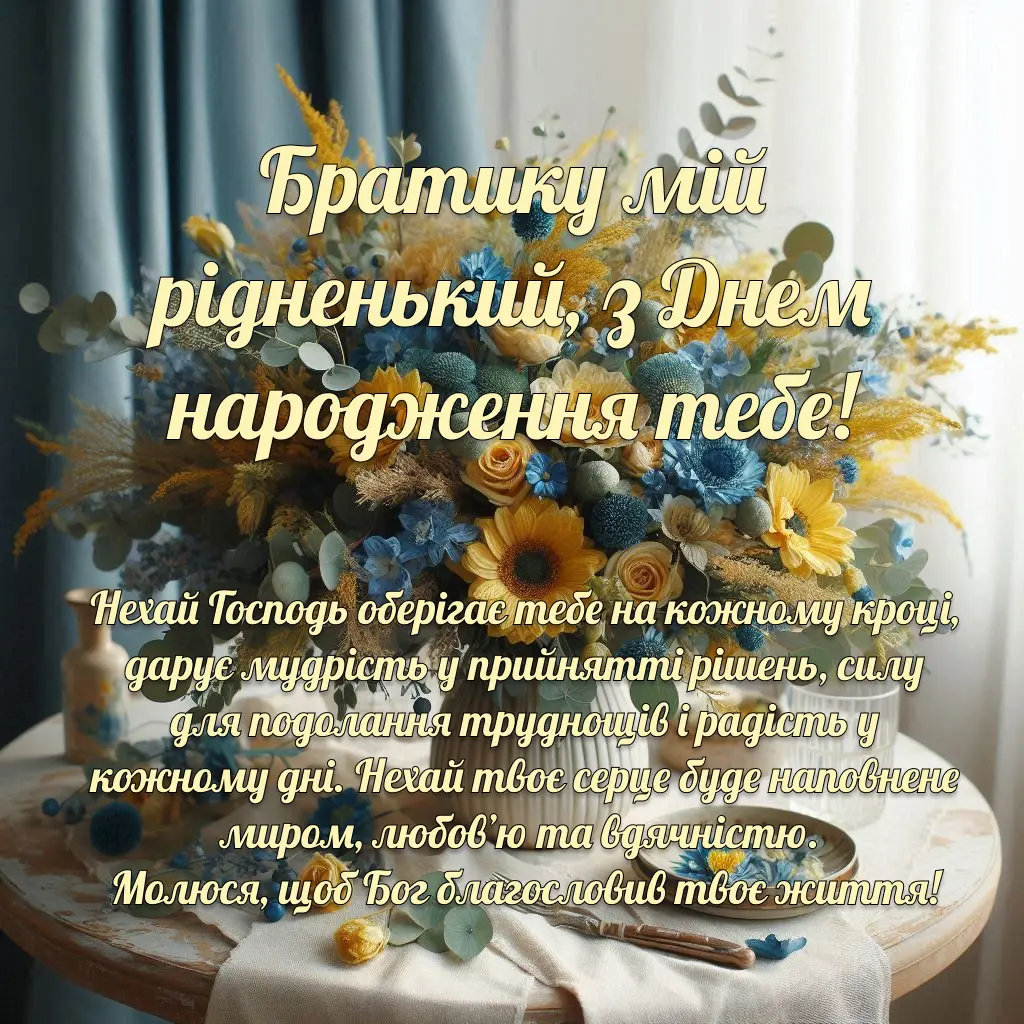 картинки з днем народження брату - Листівка 11