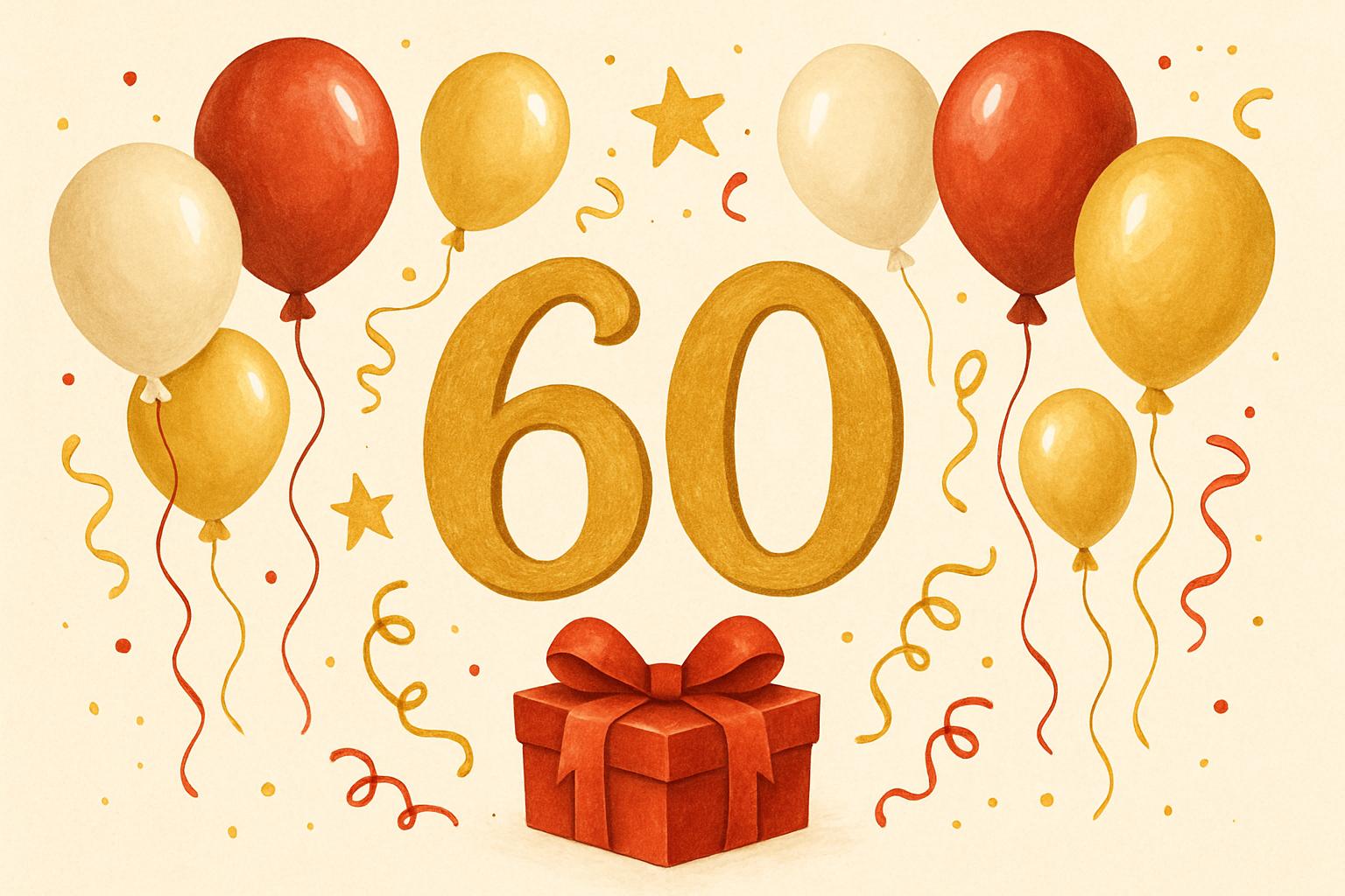 листівка з ювілеєм 60 років жінці - Листівка 6