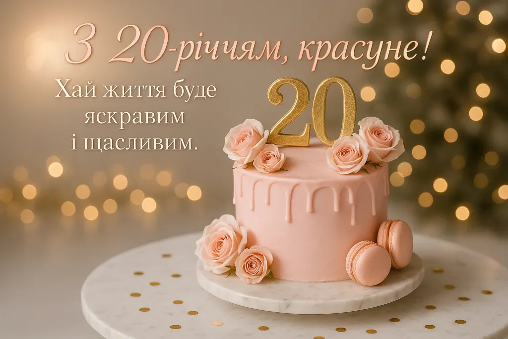 привітання з днем народження молодій жінці - Листівка 4