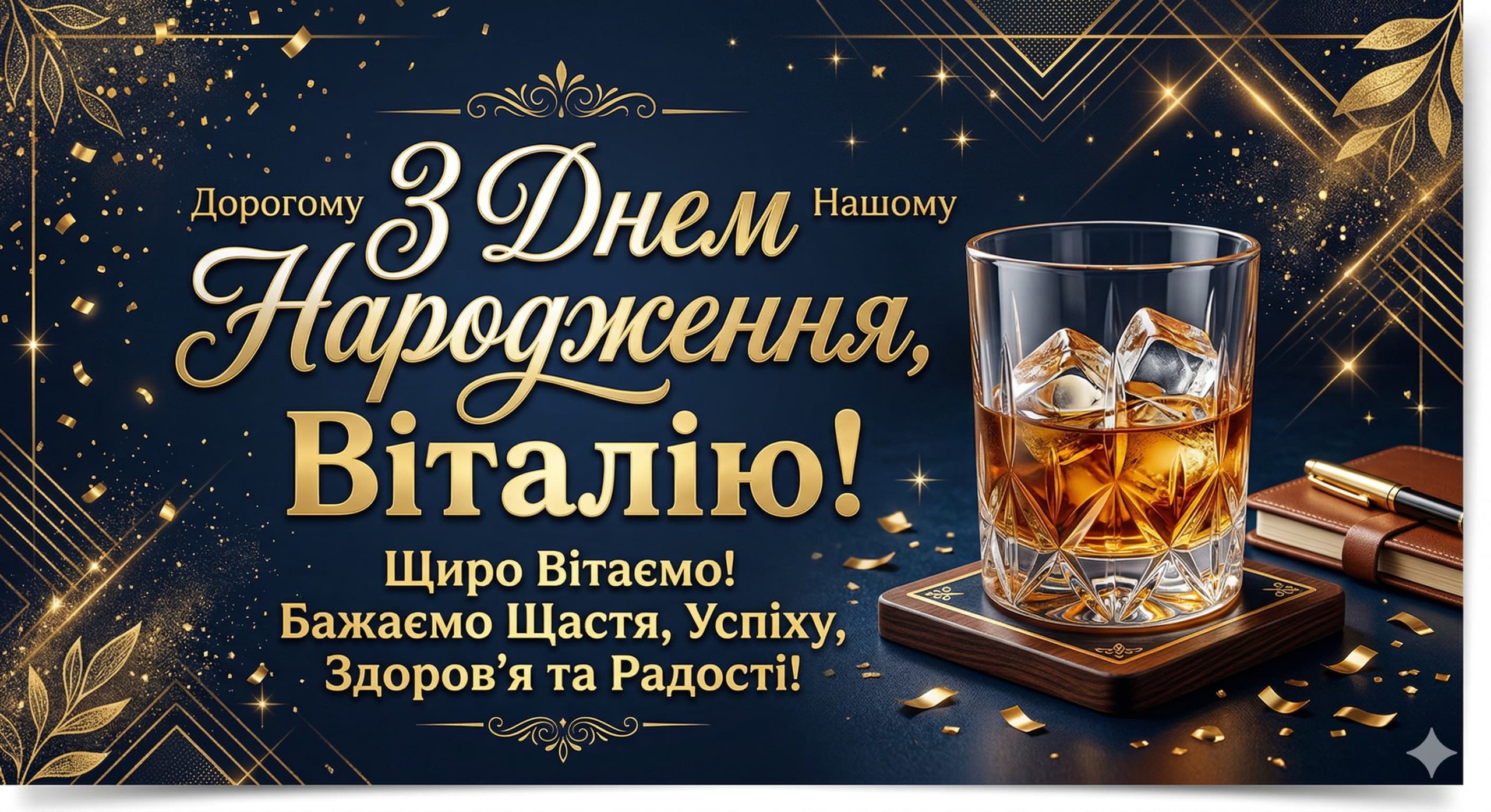 привітання з днем народження віталій - Листівка 6
