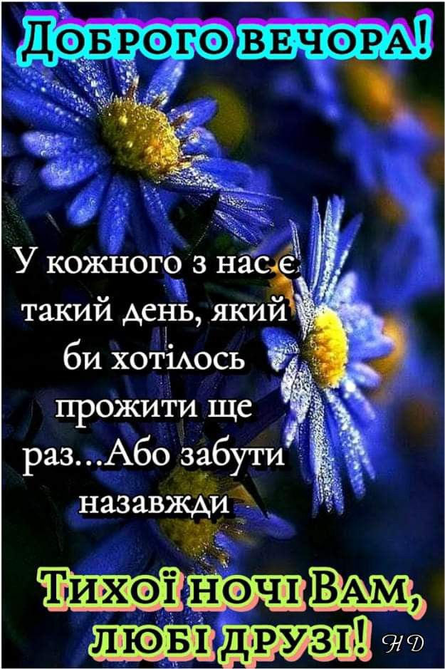 привітання з добрим вечором - Листівка 6