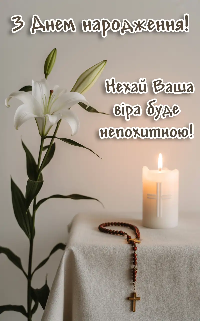 релігійні привітання для священика у віршах - Листівка 11