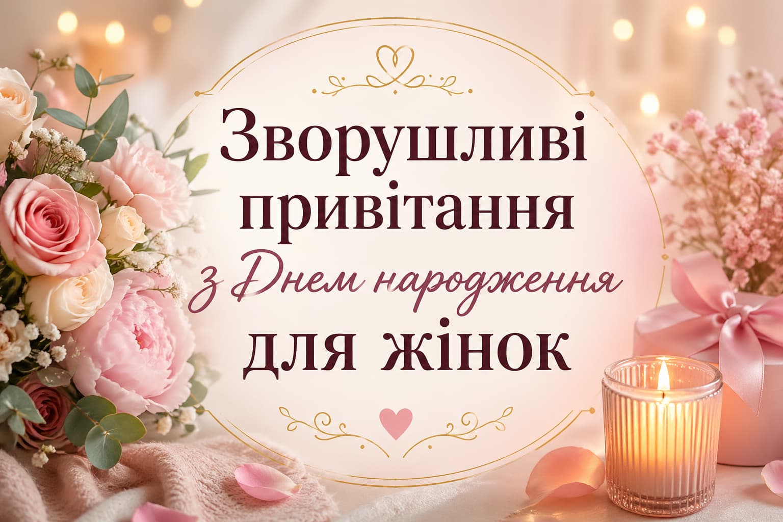 вірш з днем народження жінці - Листівка 12