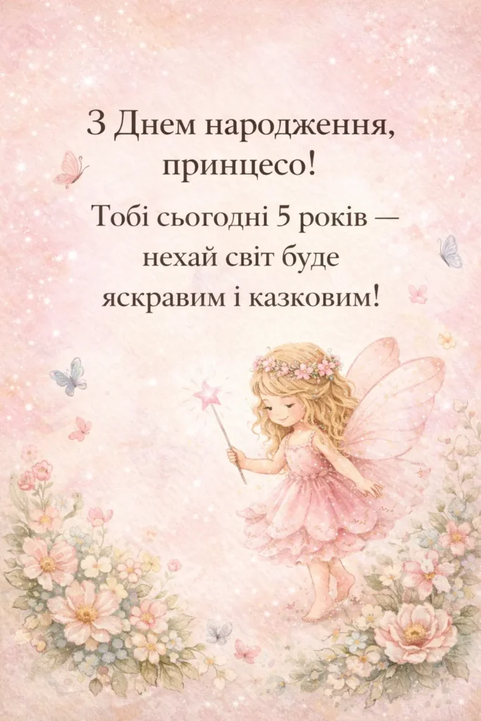 з днем народження 5 років - Листівка 7