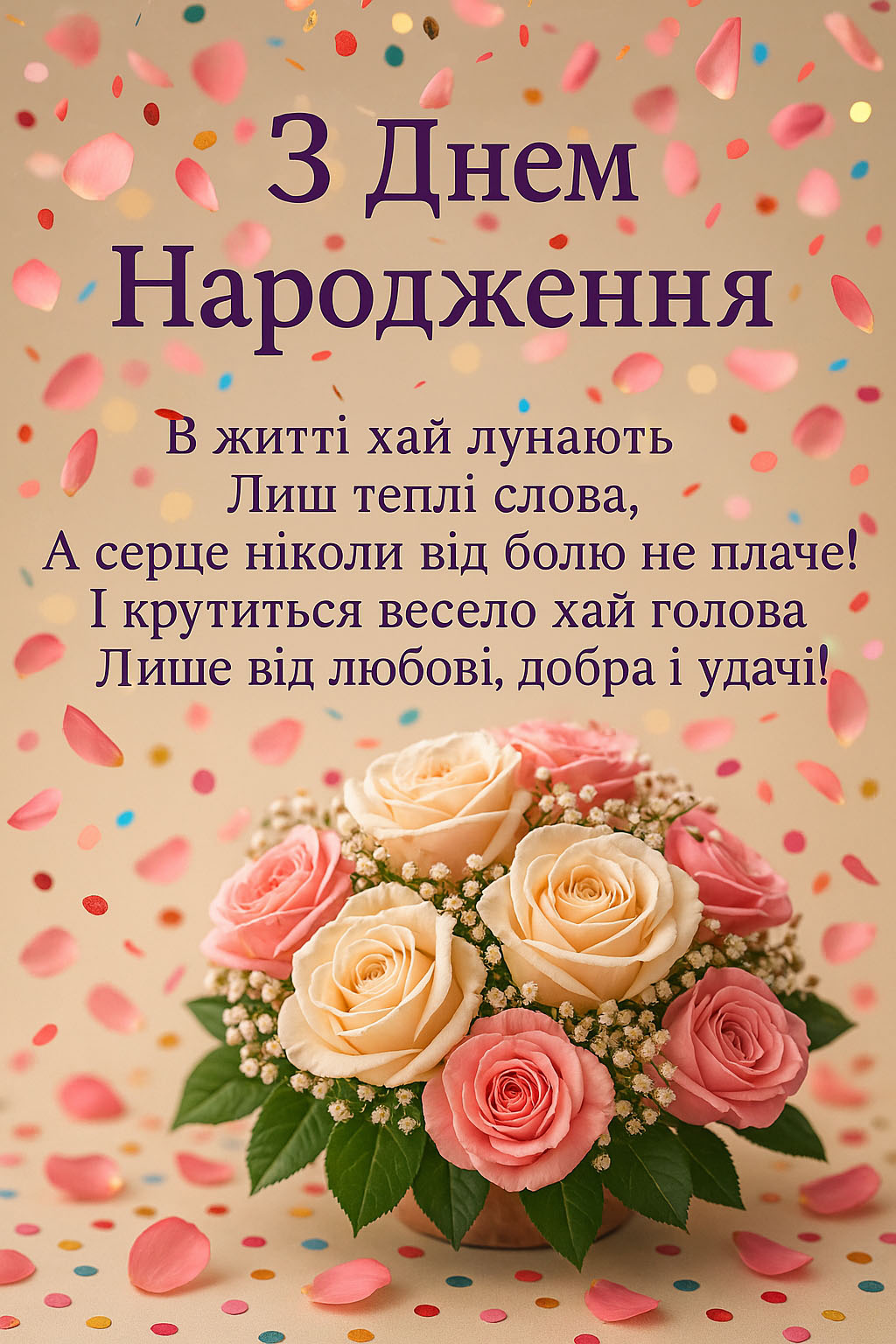 з днем народження чарівну картинки - Листівка 12