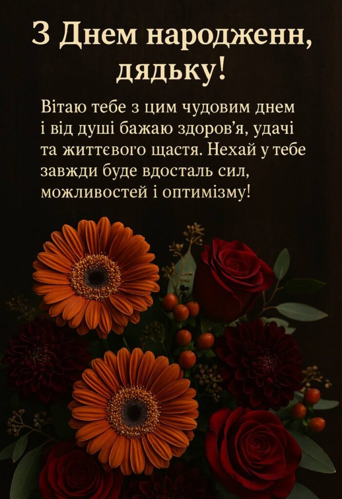 з днем народження дядьку - Листівка 11