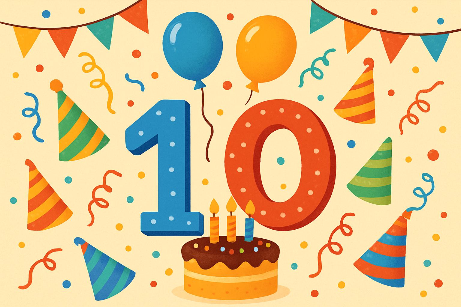 з днем народження хлопчику 10 років - Листівка 6