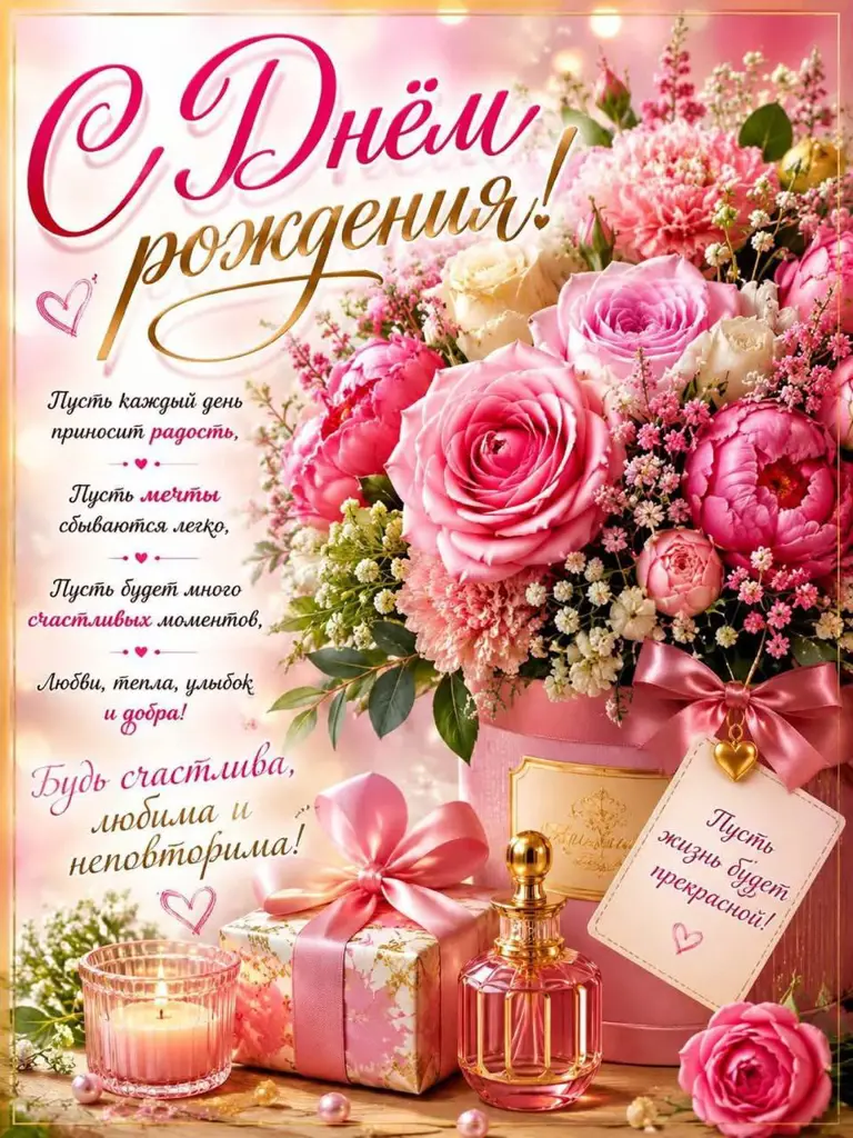 з днем народження нові картинки - Листівка 20