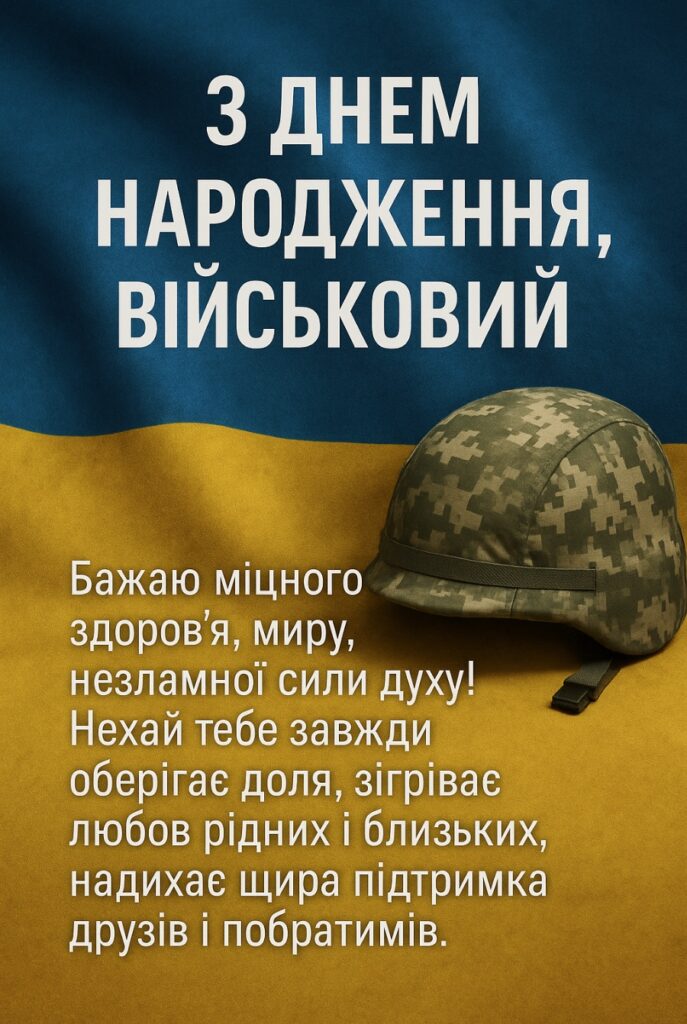 з днем народження військового картинки - Листівка 16