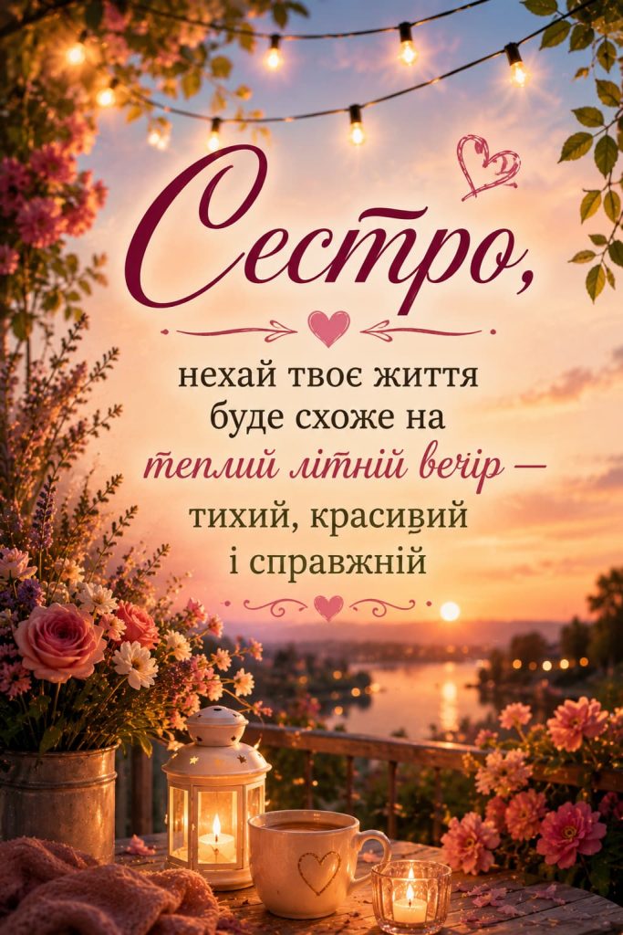 зворушливі картинки з днем народження сестрі - Листівка 6