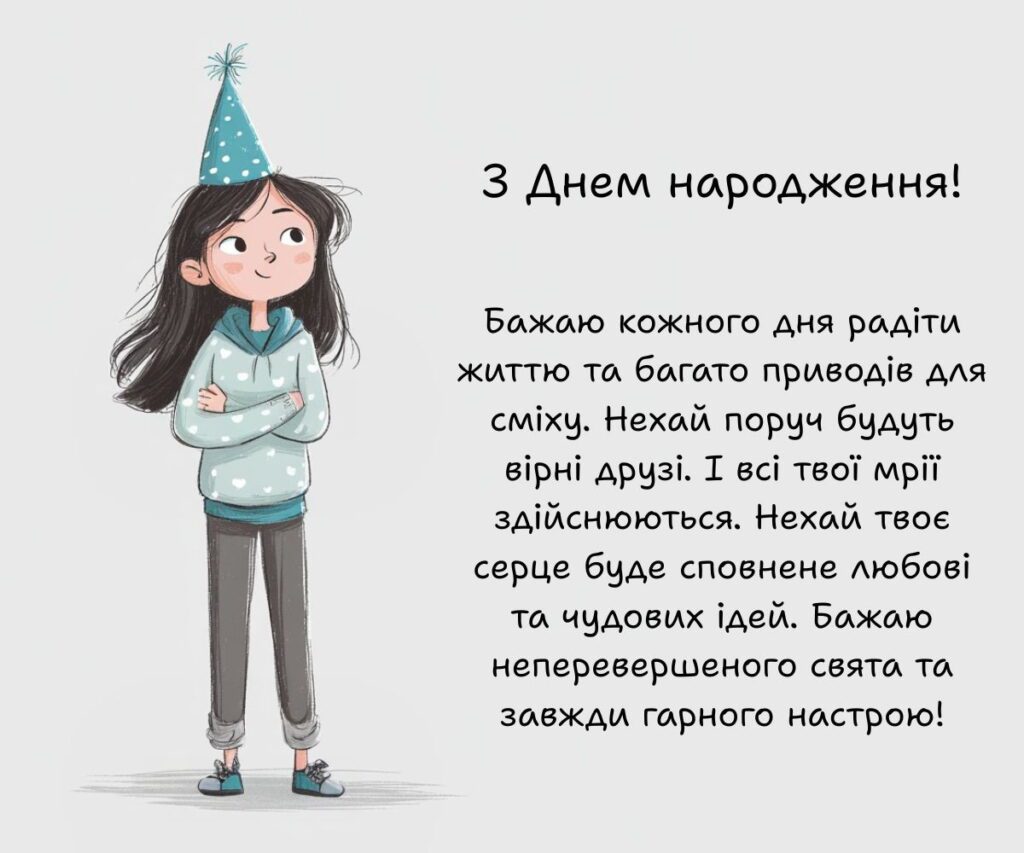 зворушливі привітання з днем народження дівчині - Листівка 2