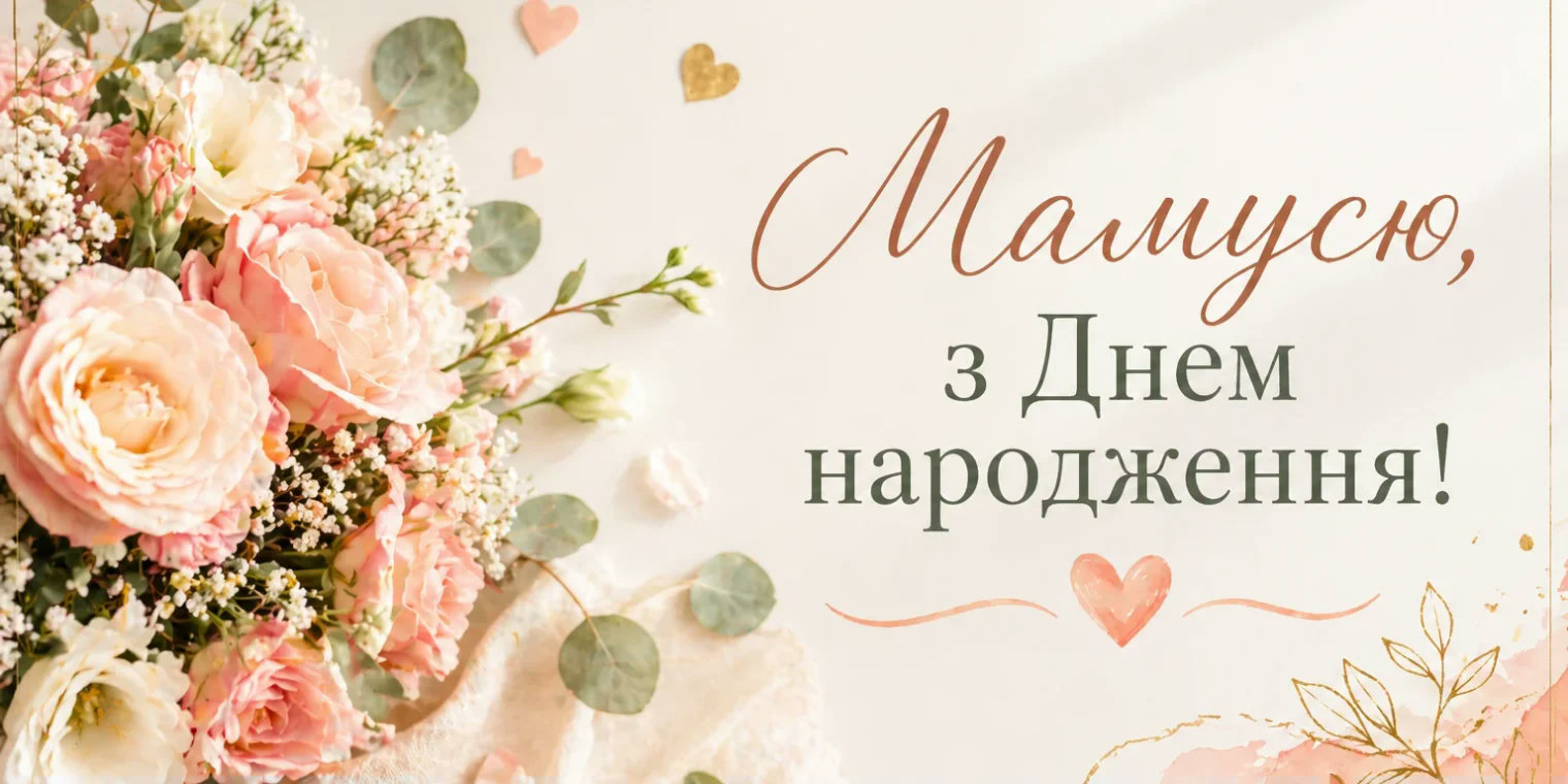 зворушливі привітання з днем народження мамі від дочки - Листівка 2