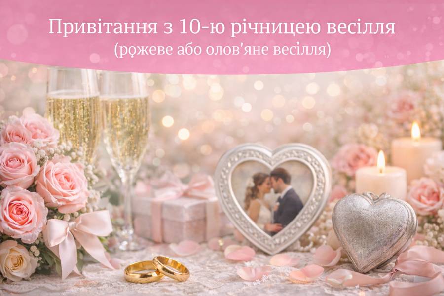 Короткие поздравления с годовщиной свадьбы — Открытка 8