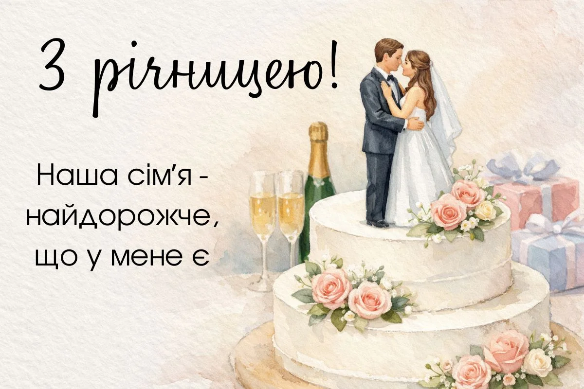 Короткие поздравления с годовщиной свадьбы — Открытка 17