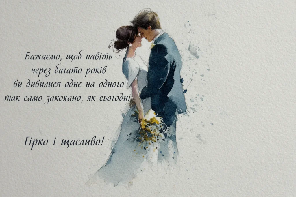 мудрі привітання на весілля - Листівка 13