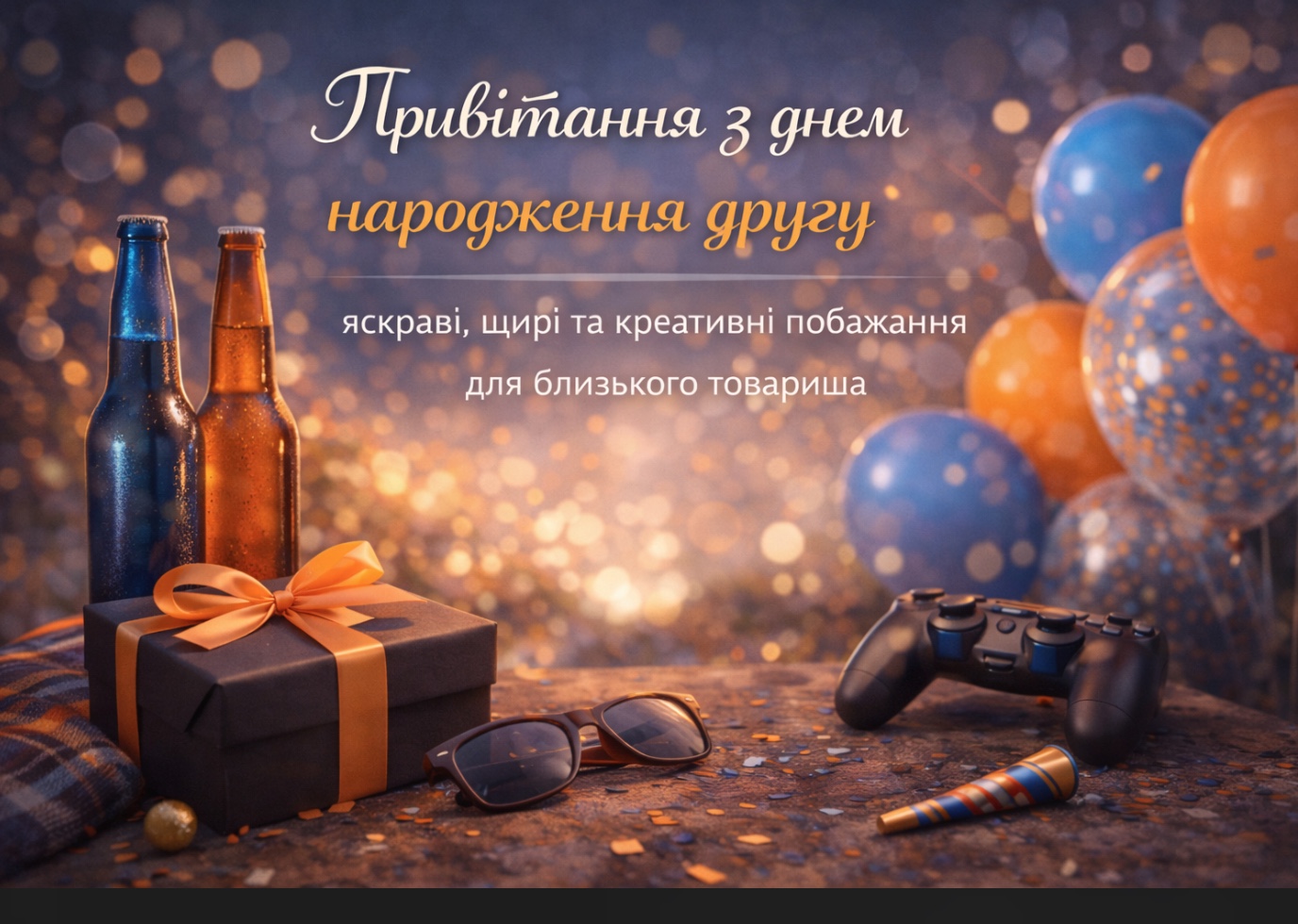 Оригинальные поздравления с днём рождения другу — Открытка 11