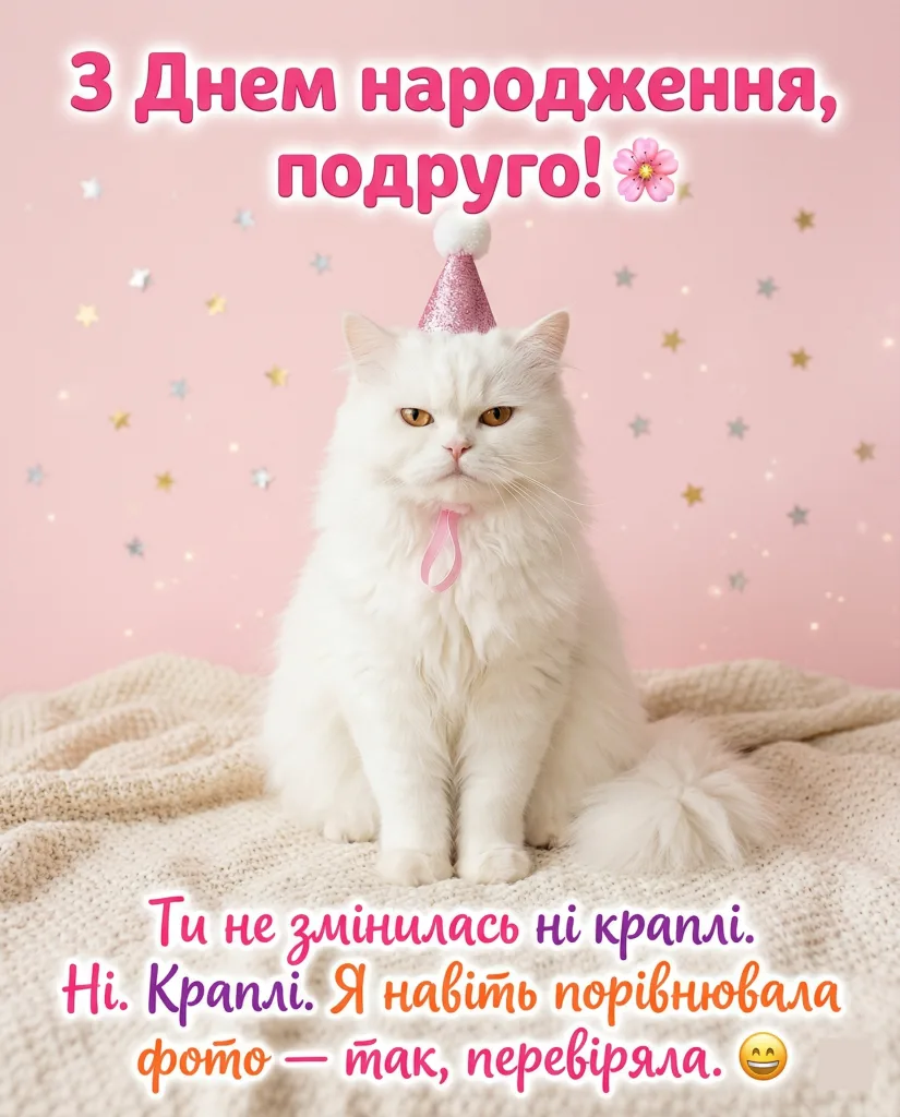 забавные поздравления с днём рождения для женщины — Открытка 21