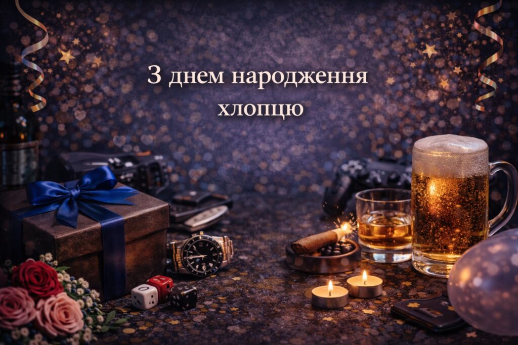 Поздравление с днём рождения парню своими словами — Открытка 4