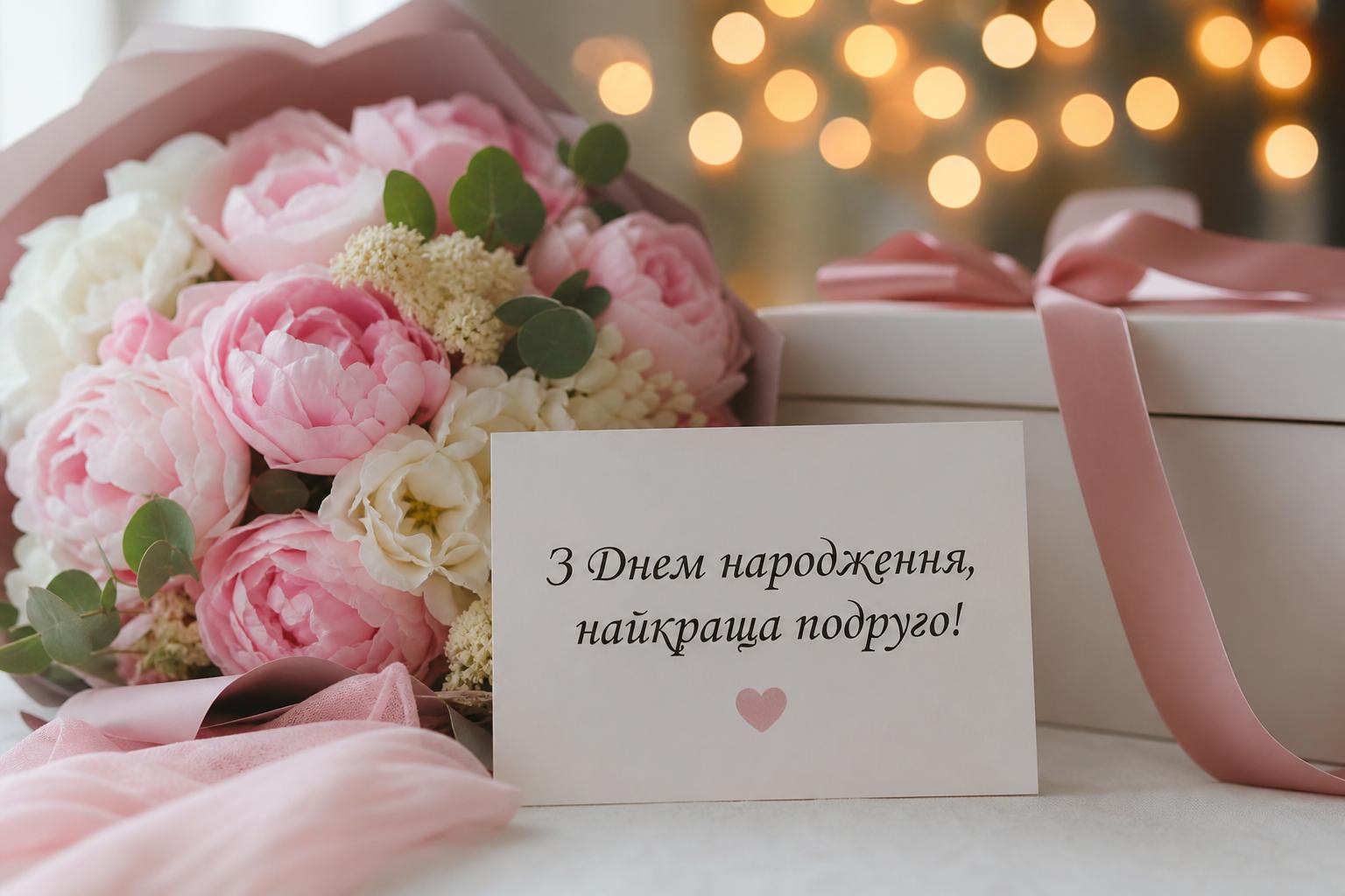 зворушливі привітання з днем народження подрузі - Листівка 10